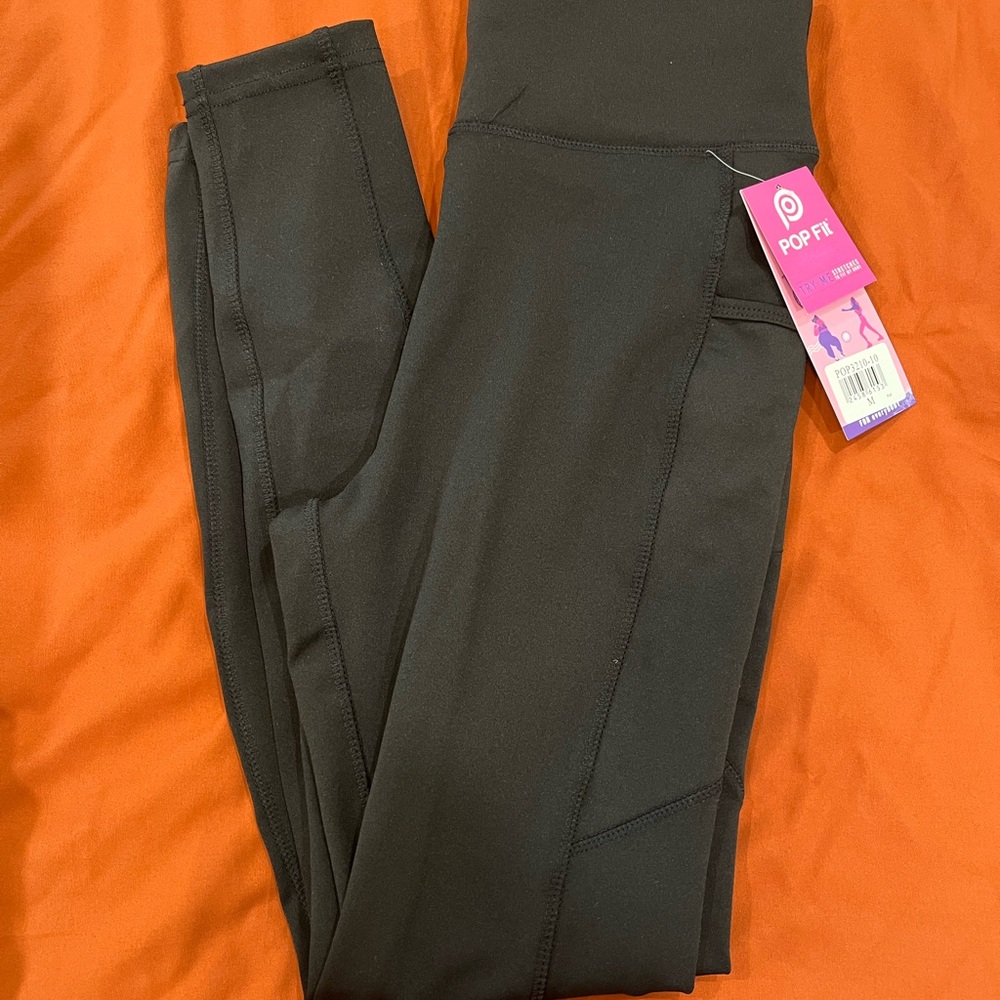 Pop Fit Kids Black Leggings